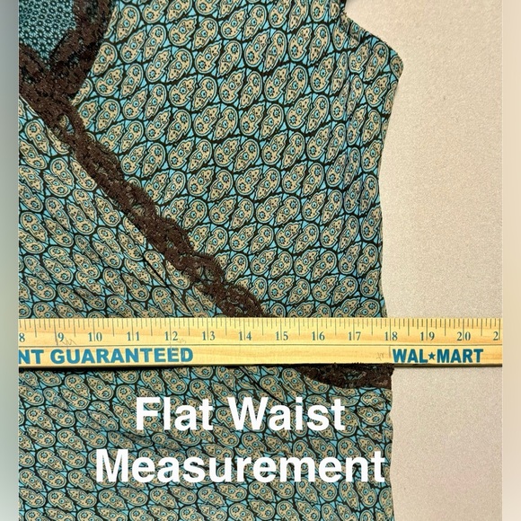 Emma James Blue and Brown Patterned Blouse - Picture 6 of 7